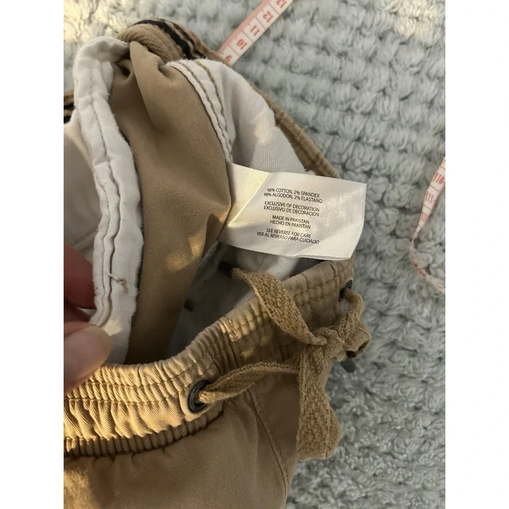 GAP Men's Lived-In Khaki Joggers S Stretch Twill Chino Pants Tan Gorpcore Casual